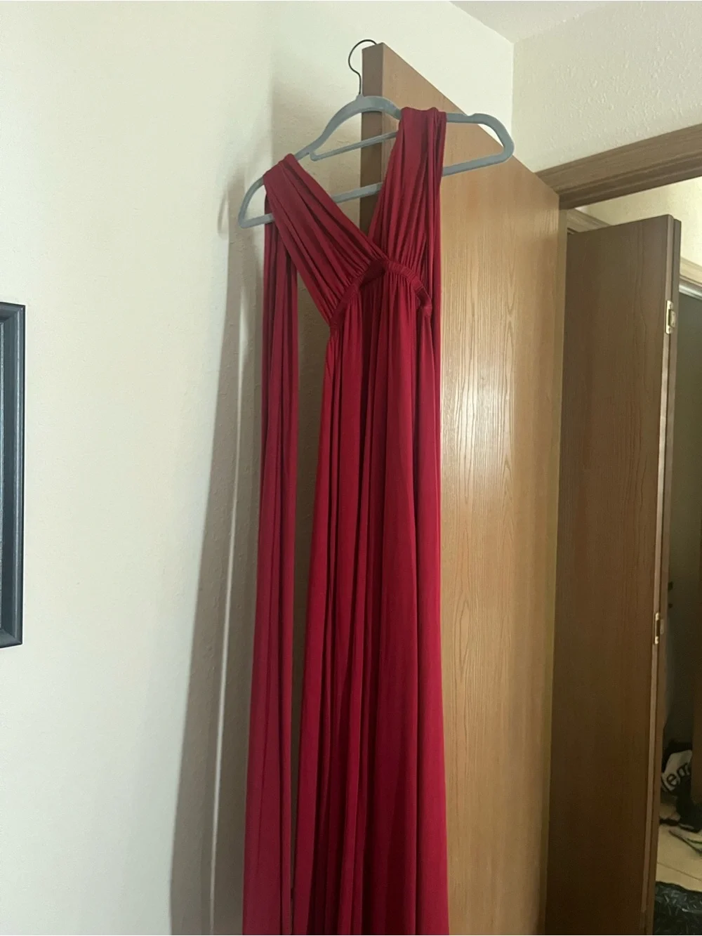 Multi-style Wine Maxi Dress